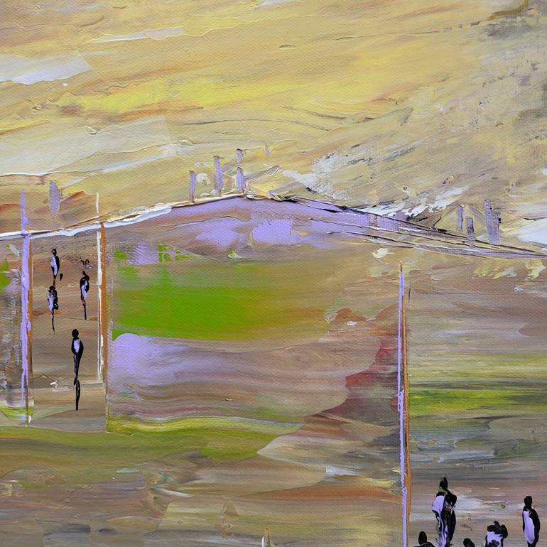 Original Abstract Landscape Painting by Jean-Humbert Savoldelli