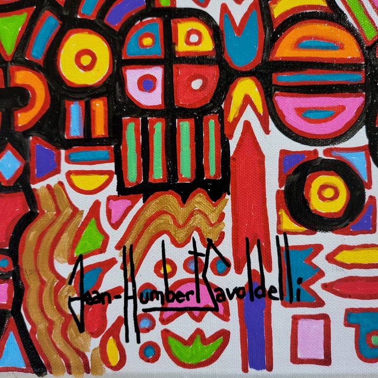 Original Abstract Expressionism Abstract Painting by Jean-Humbert Savoldelli