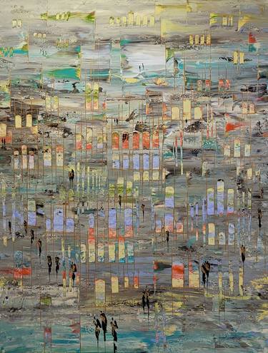 Original Abstract Landscape Paintings by jean-humbert savoldelli