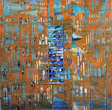 Original Abstract Expressionism Abstract Paintings by jean-humbert savoldelli