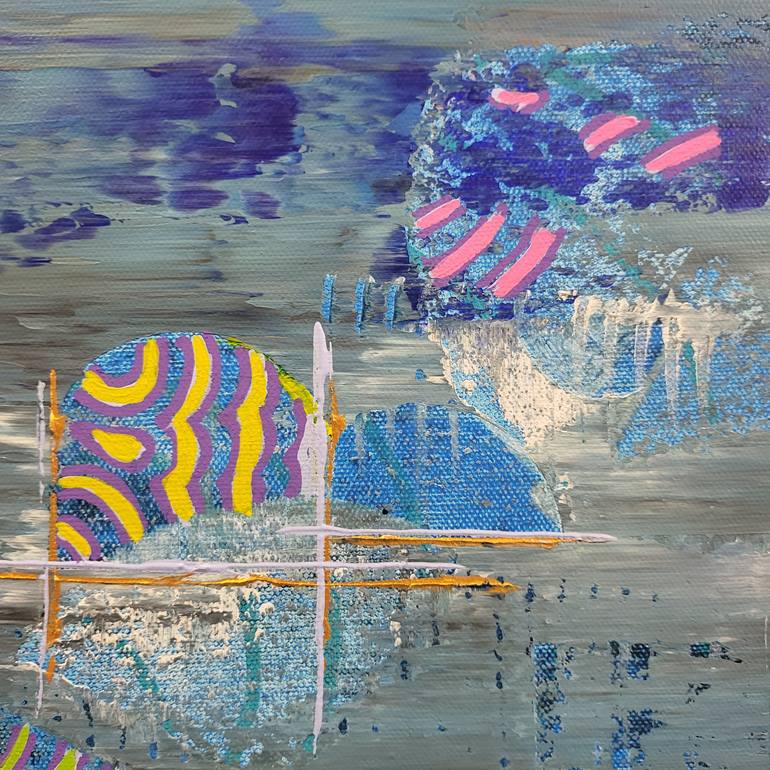 Original Abstract Expressionism Abstract Painting by Jean-Humbert Savoldelli