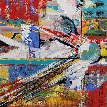 Original Pop Art Abstract Paintings by jean-humbert savoldelli