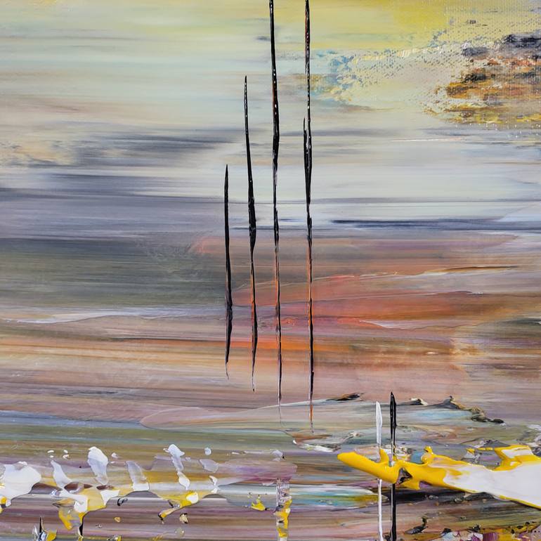 Original Abstract Expressionism Abstract Painting by Jean-Humbert Savoldelli