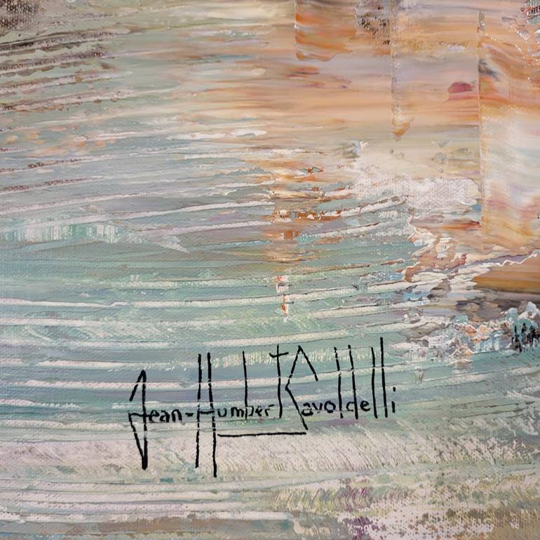 Original Abstract Expressionism Abstract Painting by Jean-Humbert Savoldelli