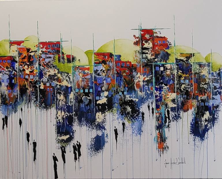 Original Abstract Landscape Paintings by Jean-Humbert Savoldelli