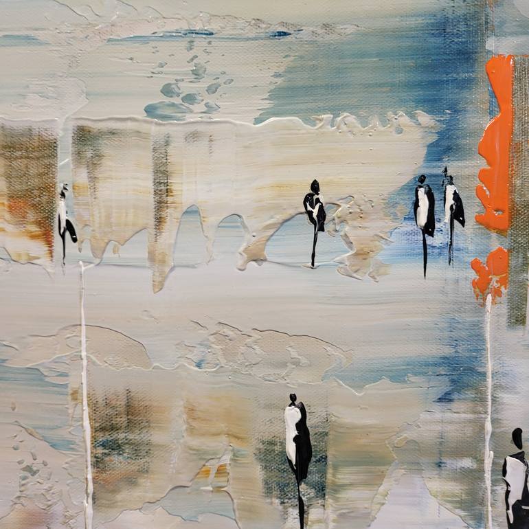 Original Abstract Landscape Painting by Jean-Humbert Savoldelli