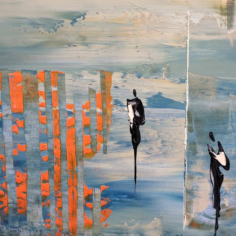 Original Abstract Landscape Painting by Jean-Humbert Savoldelli