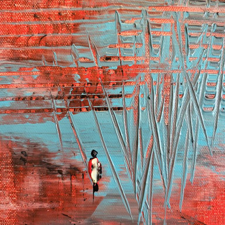 Original Abstract Expressionism Abstract Painting by Jean-Humbert Savoldelli