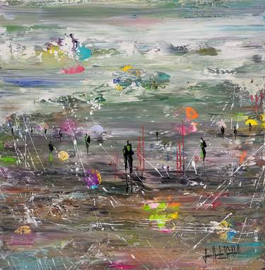 Original Abstract Expressionism Landscape Paintings by jean-humbert savoldelli