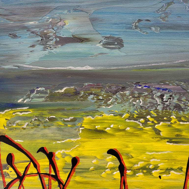 Original Abstract Landscape Painting by Jean-Humbert Savoldelli