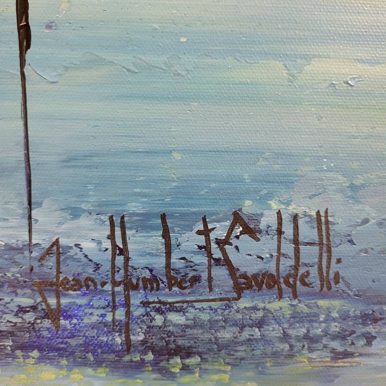 Original Abstract Landscape Painting by Jean-Humbert Savoldelli
