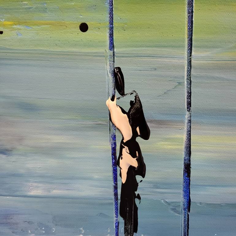 Original Abstract Landscape Painting by Jean-Humbert Savoldelli