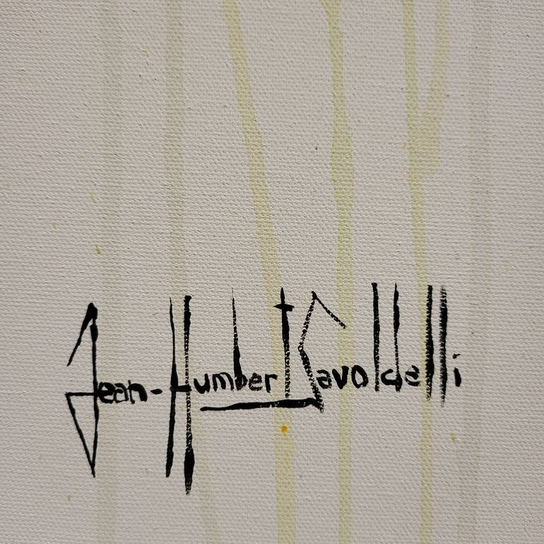 Original Abstract Cities Painting by Jean-Humbert Savoldelli
