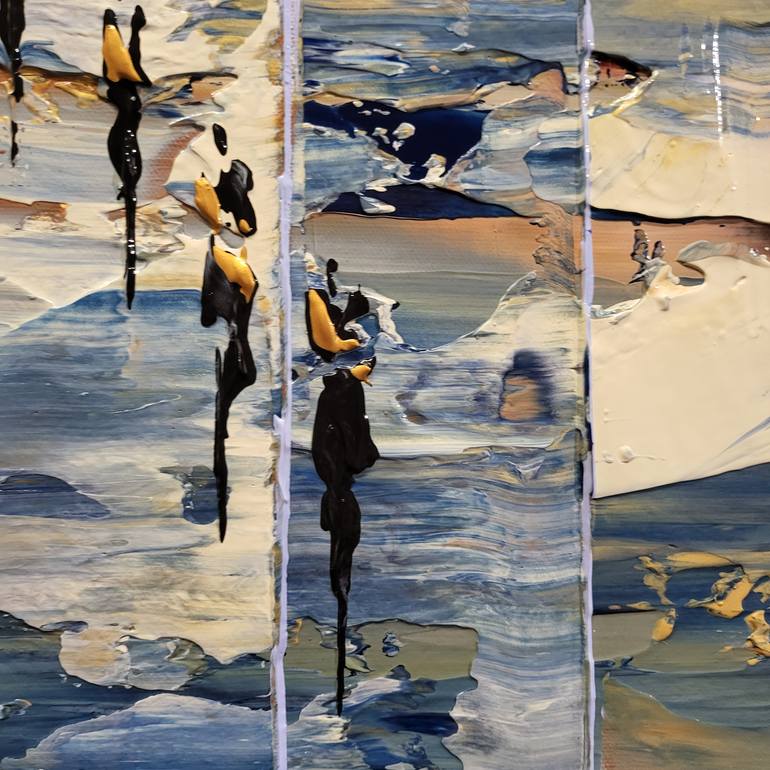 Original Abstract Landscape Painting by Jean-Humbert Savoldelli