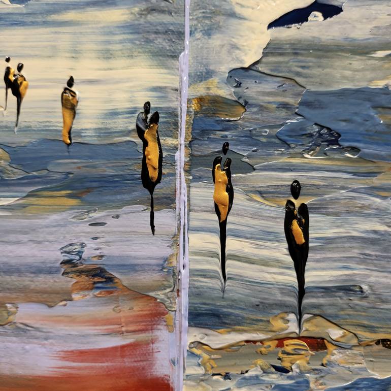 Original Abstract Landscape Painting by Jean-Humbert Savoldelli