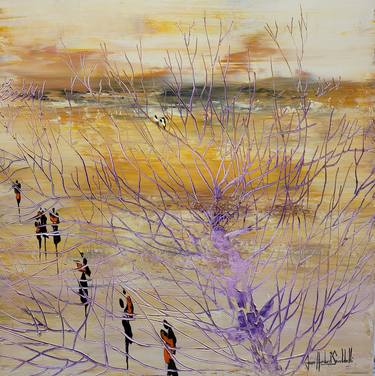 Original Abstract Expressionism Landscape Paintings by jean-humbert savoldelli