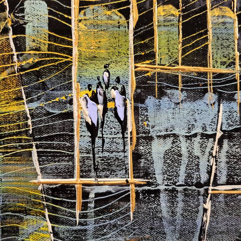 Original Abstract Expressionism Abstract Painting by Jean-Humbert Savoldelli