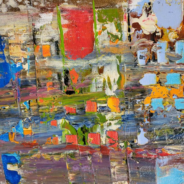 Original Abstract Expressionism Landscape Painting by Jean-Humbert Savoldelli