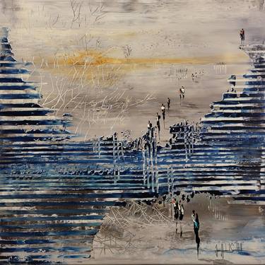 Original Abstract Expressionism Landscape Paintings by jean-humbert savoldelli