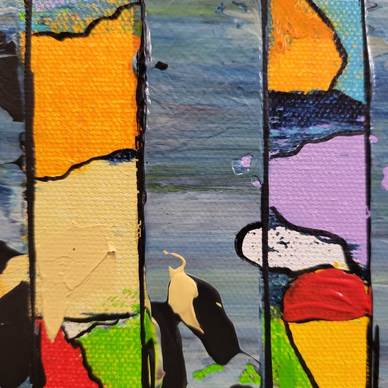 Original Abstract Expressionism Abstract Painting by Jean-Humbert Savoldelli