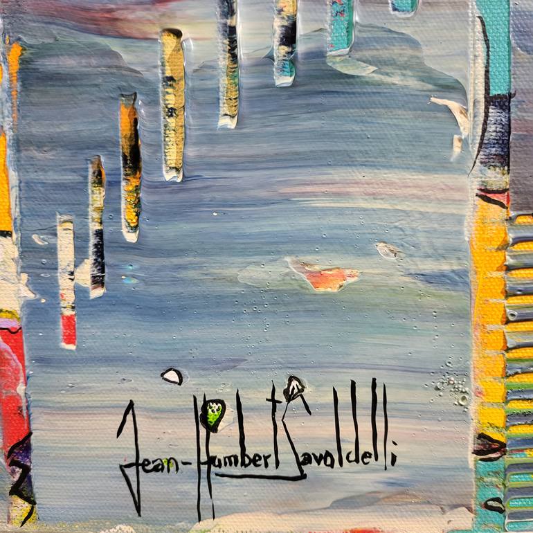 Original Abstract Expressionism Abstract Painting by Jean-Humbert Savoldelli