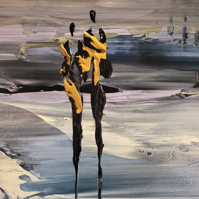 Original Abstract Expressionism Landscape Painting by Jean-Humbert Savoldelli