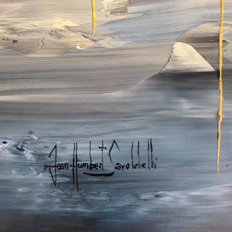 Original Abstract Expressionism Landscape Painting by Jean-Humbert Savoldelli