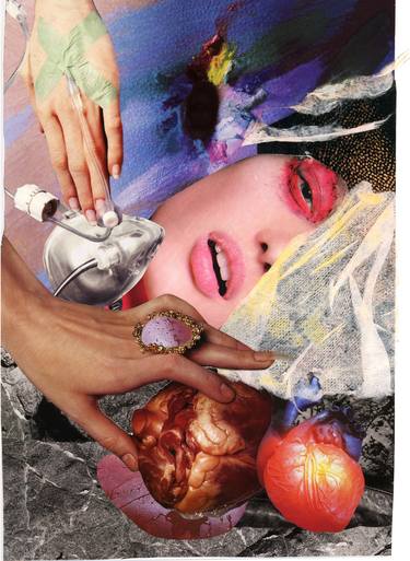 Print of Conceptual Science Collage by alain clément