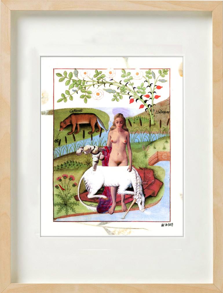 Original Fine Art Fantasy Collage by Alain Clément