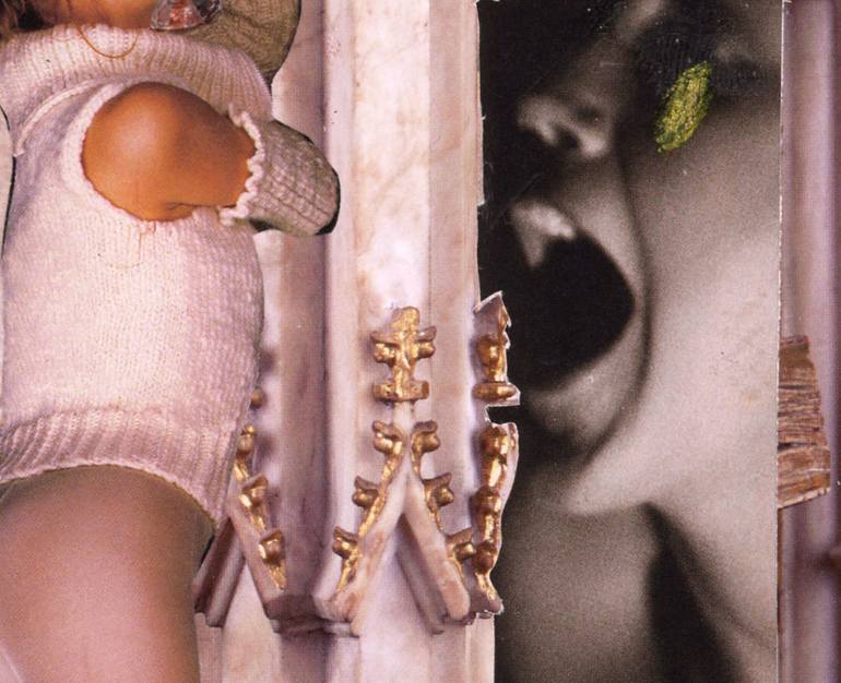 Original Conceptual Religion Collage by Alain Clément