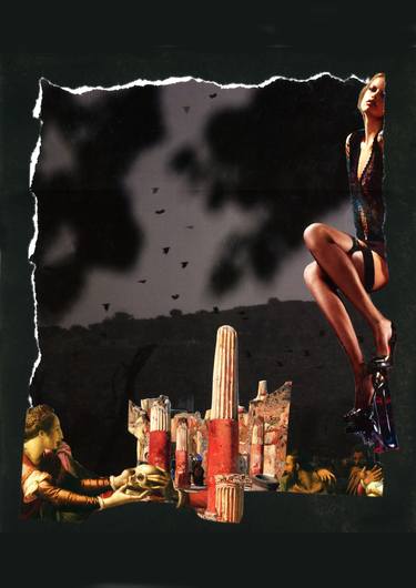 Original Surrealism Classical mythology Collage by alain clément