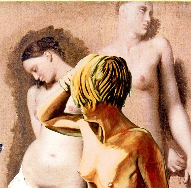 Original Dada Body Collage by alain clément