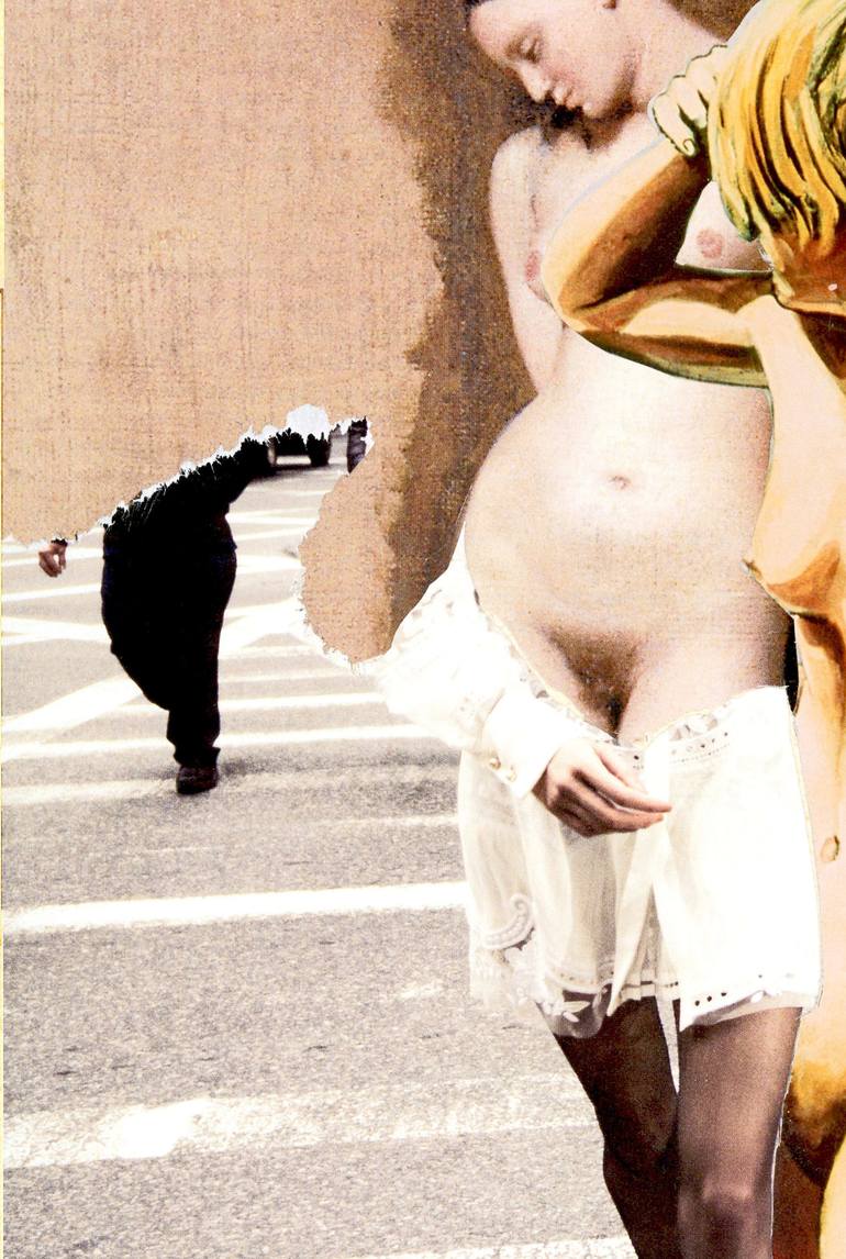Original Dada Body Collage by alain clément