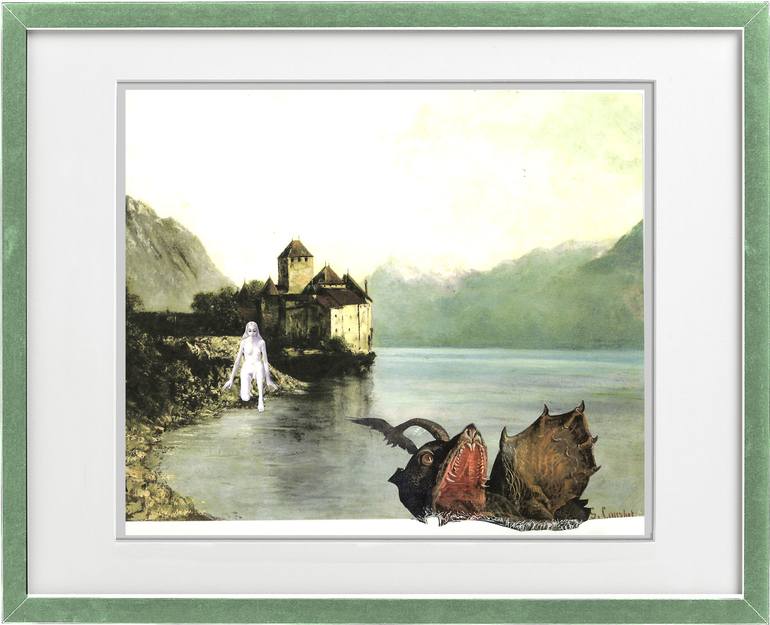 Original Landscape Collage by alain clément