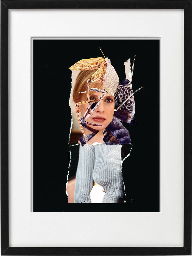 Original Dada Portrait Collage by alain clément