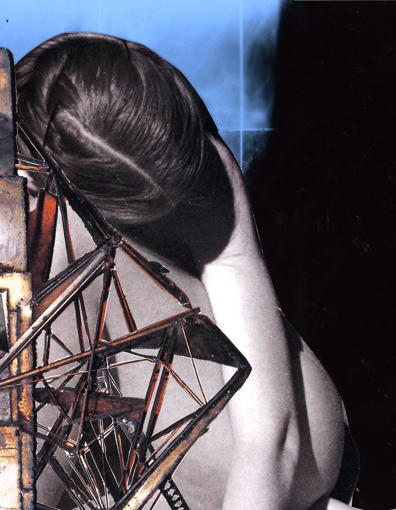 Original Conceptual Nude Collage by alain clément