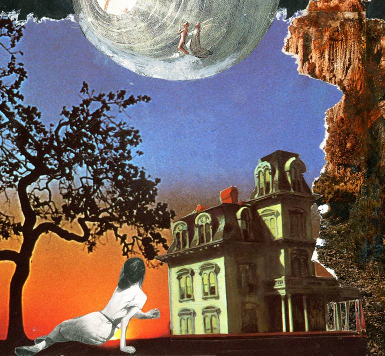 Original Conceptual Fantasy Collage by alain clément