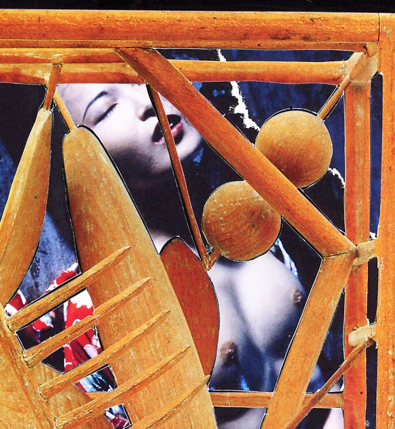 Original Conceptual Erotic Collage by alain clément