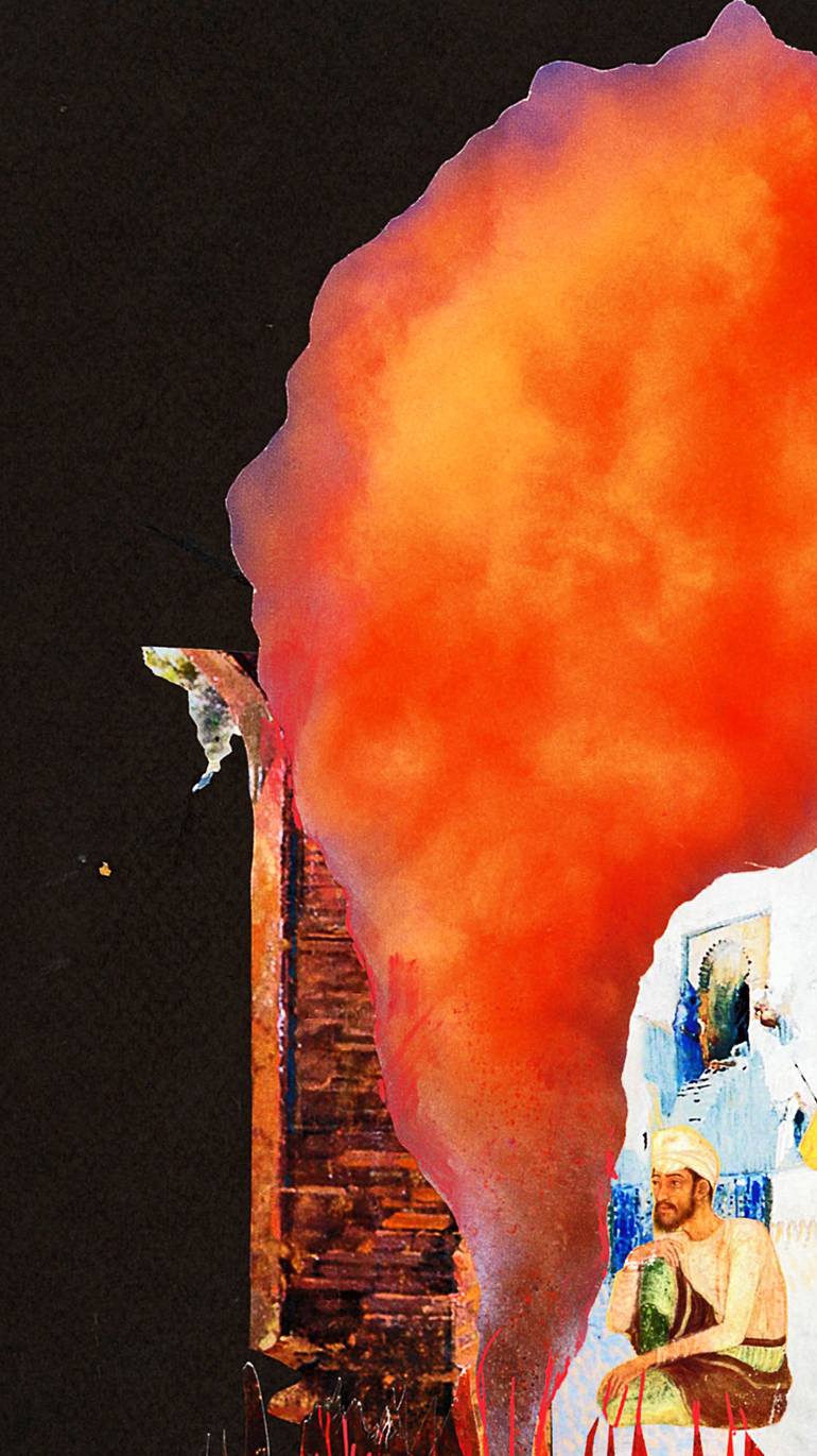 Original Conceptual World Culture Collage by Alain Clément