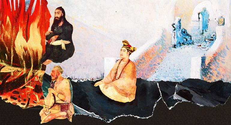 Original Conceptual World Culture Collage by Alain Clément