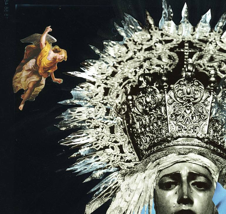 Original Conceptual Religion Collage by alain clément