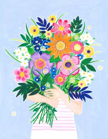 Original Floral Paintings by ISABELLE BRENT