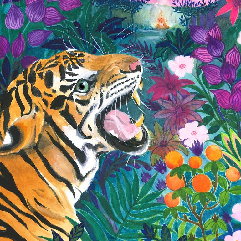 Original Illustration Animal Painting by Isabelle Brent 