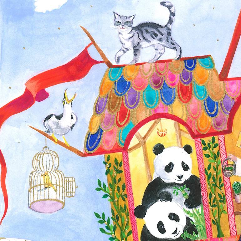 Original Illustration Animal Painting by Isabelle Brent 