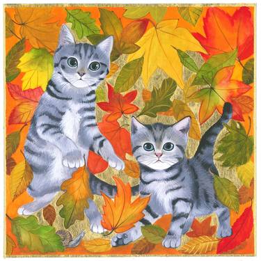 Print of Illustration Cats Paintings by ISABELLE BRENT