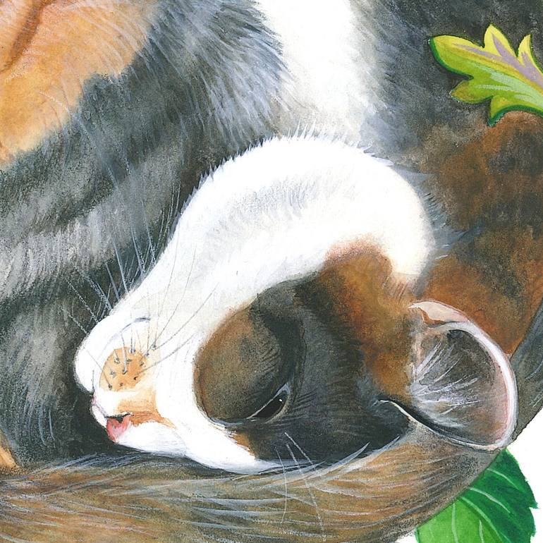 Original Contemporary Cats Painting by Isabelle Brent 