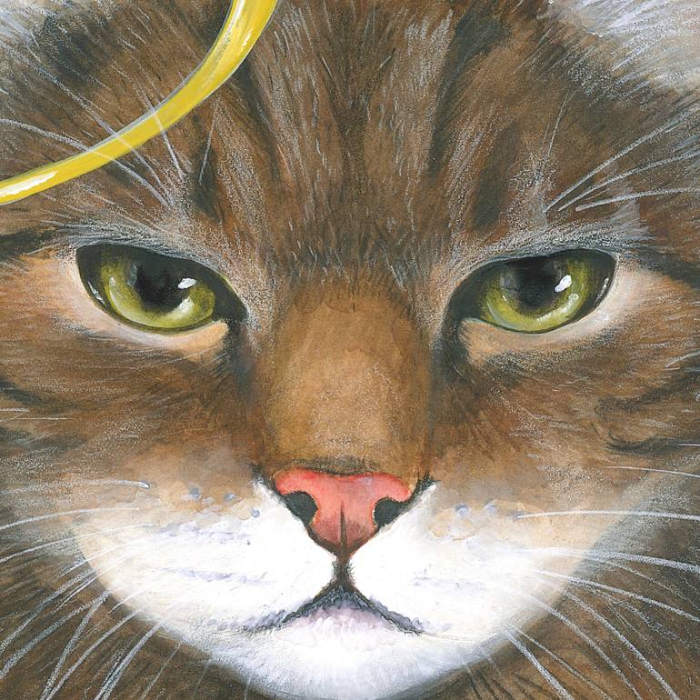 Original Contemporary Cats Painting by Isabelle Brent 