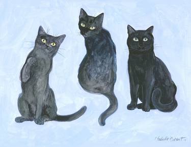 Print of Cats Paintings by ISABELLE BRENT