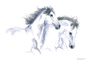 Print of Horse Paintings by ISABELLE BRENT