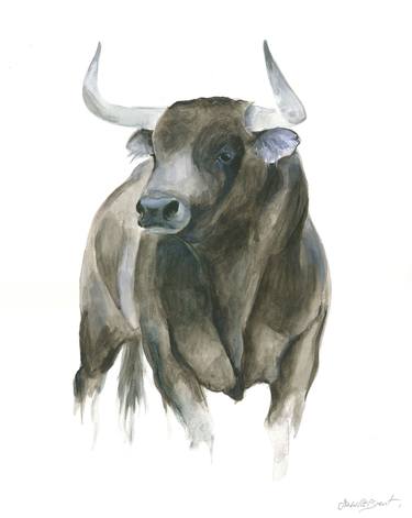 Camargue Bull Portrait thumb